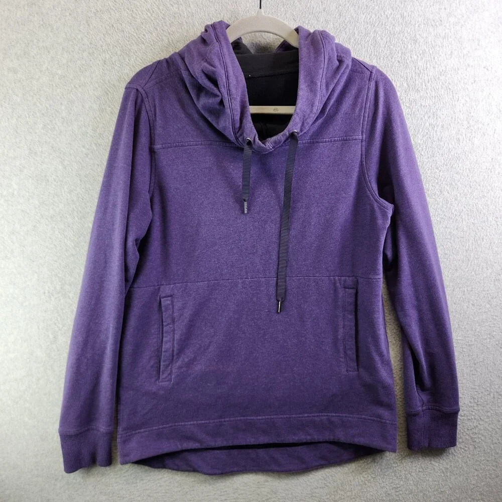 Lululemon Hoodie Womens 6 Purple Pullover Sweatshirt Cowl Neck Athletic Lounge - Picture 14 of 14